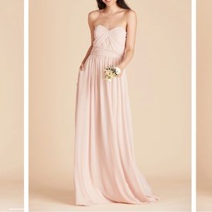 Birdy Grey Grace convertible full length pale blush dress XL